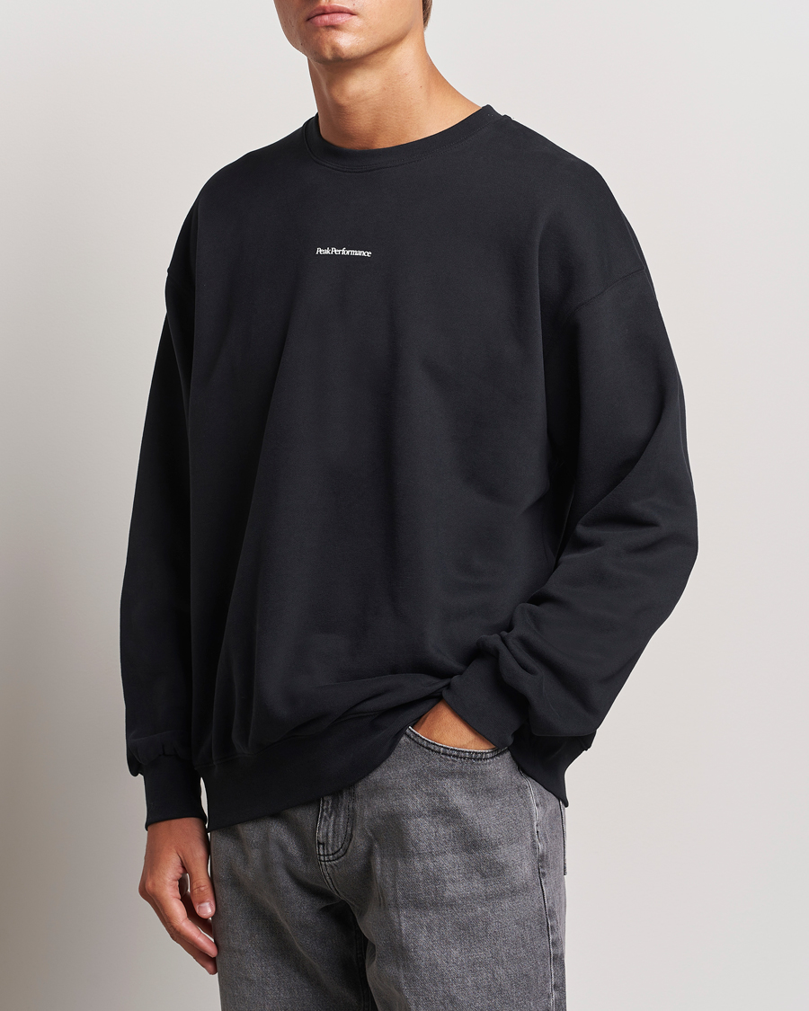 Herre |  | Peak Performance | Original Terry Crew Sweatshirt Black