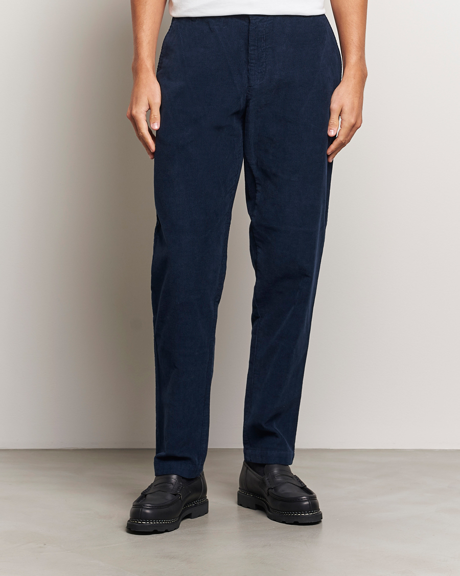 Herre |  | Sunspel | Corduroy Chore Trousers Navy