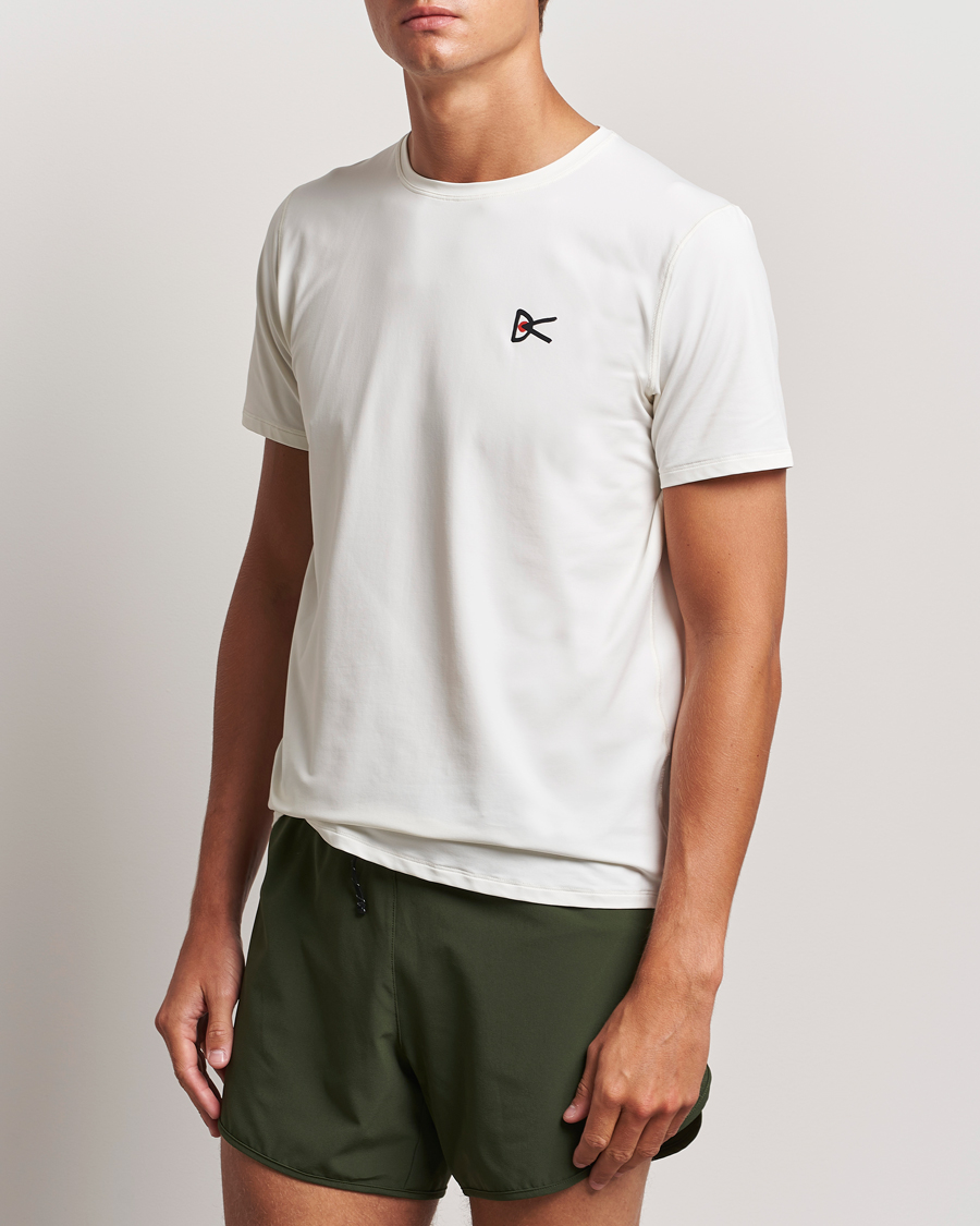 Herre |  | District Vision | Lightweight Short Sleeve T-Shirt Lunar White