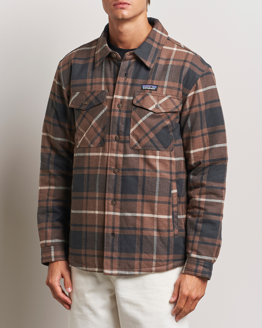 Herre |  | Patagonia | Lightweigt Insulated Fjord Flannel Shirt Brown