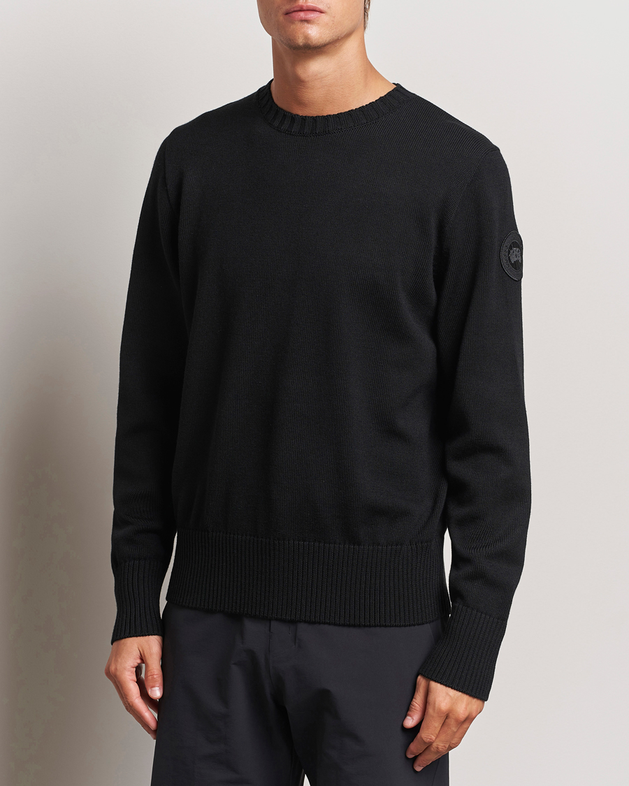 Herre |  | Canada Goose Black Label | Canada Goose Rosseau Crew Neck Black