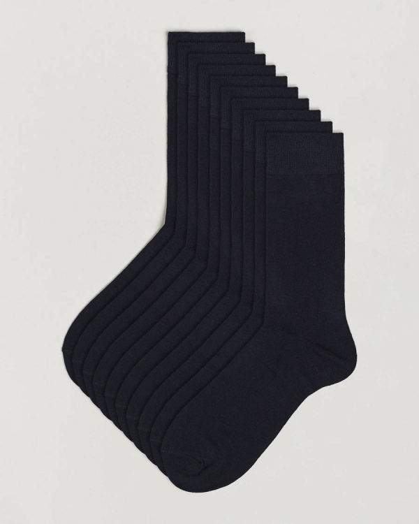 Herre | Undertøy | Topeco | 10-pack Solid Care of Carl Cotton Sock