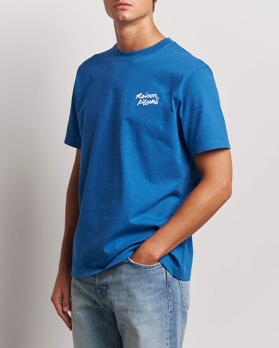 Herre |  | Maison Kitsuné | Mini Handwriting T-shirt Celestial Blue