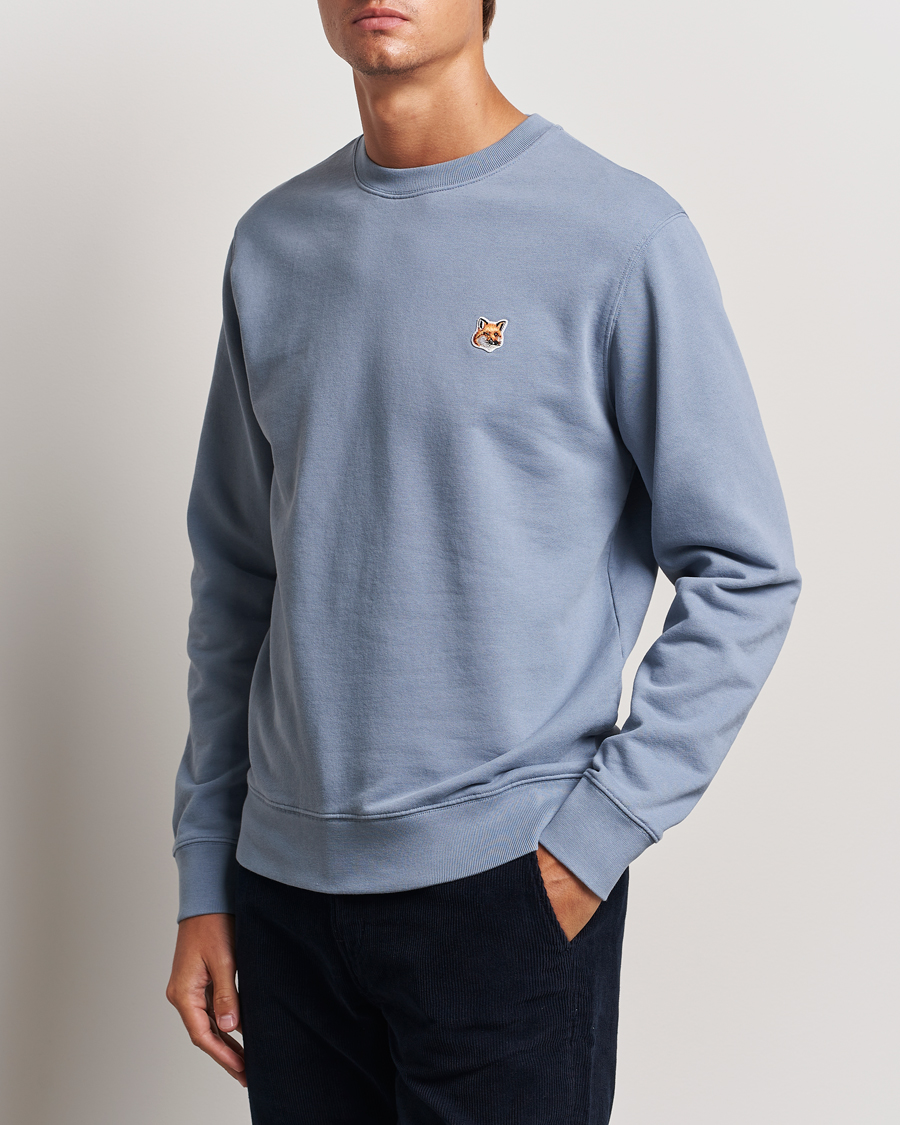 Herre |  | Maison Kitsuné | Fox Head Sweatshirt Moonlight Blue