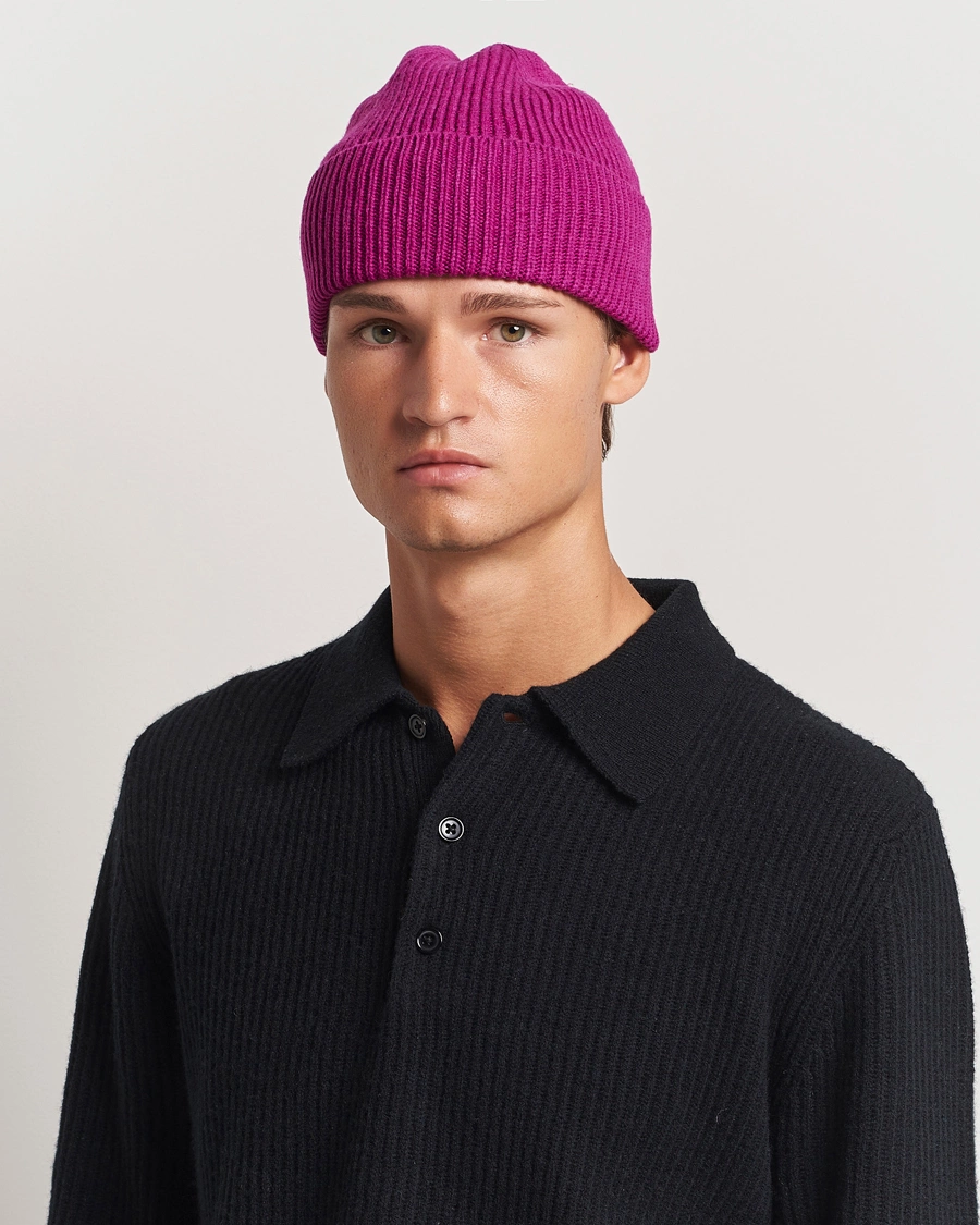 Herre |  | Colorful Standard | Merino Wool Beanie Magenta Blaze