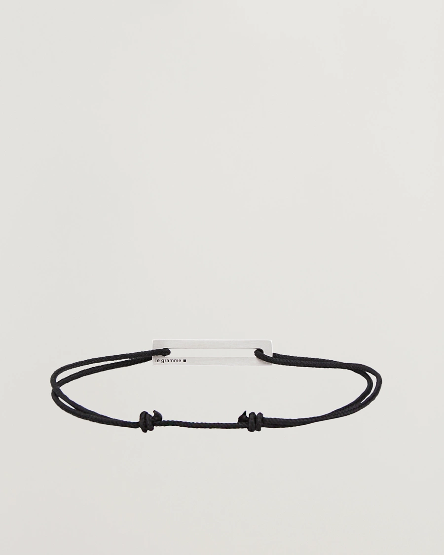 Herre |  | LE GRAMME | Lacquered Cord Bracelet Red