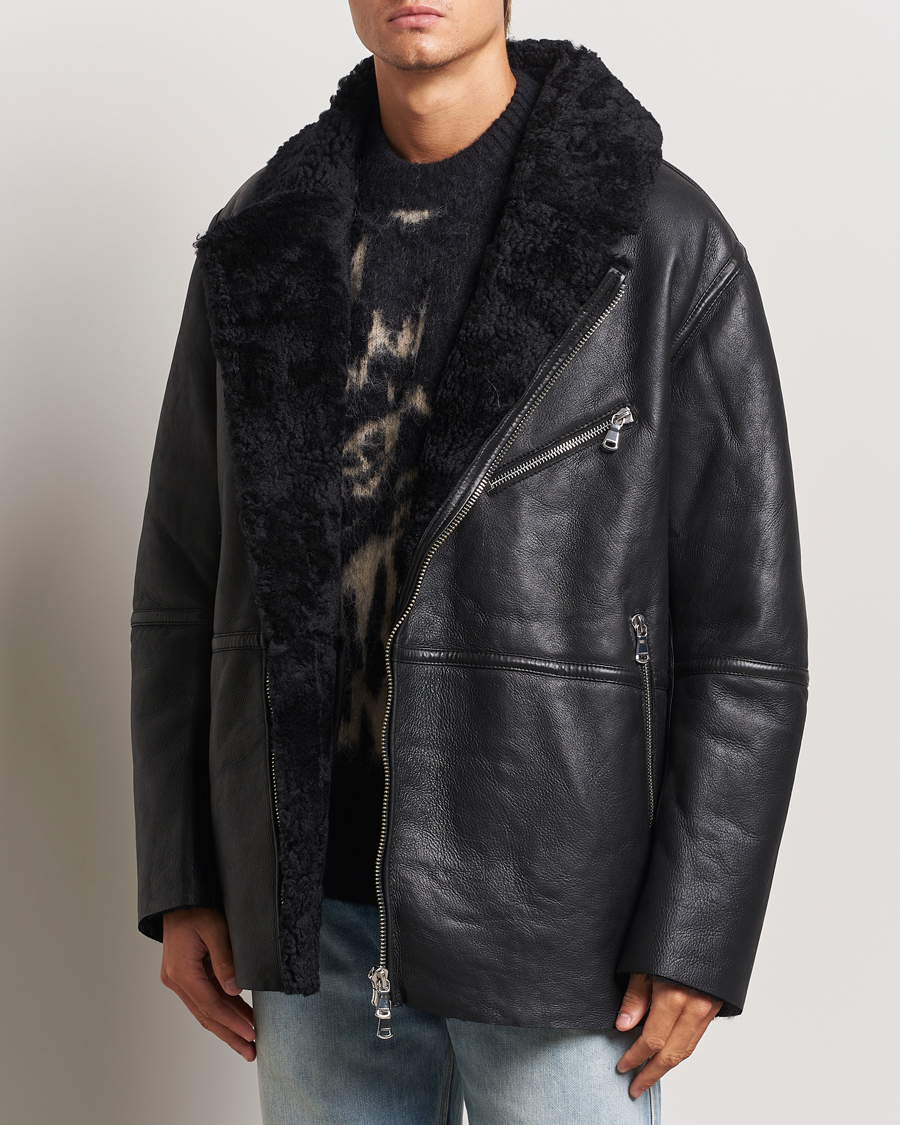 Herre | Avdelinger | J.Lindeberg | Sutton Shearling Jacket Black