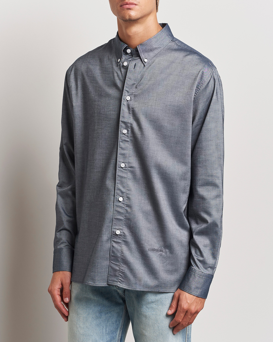 Herre | Casual | J.Lindeberg | Regular Stretch Oxford Shirt Navy