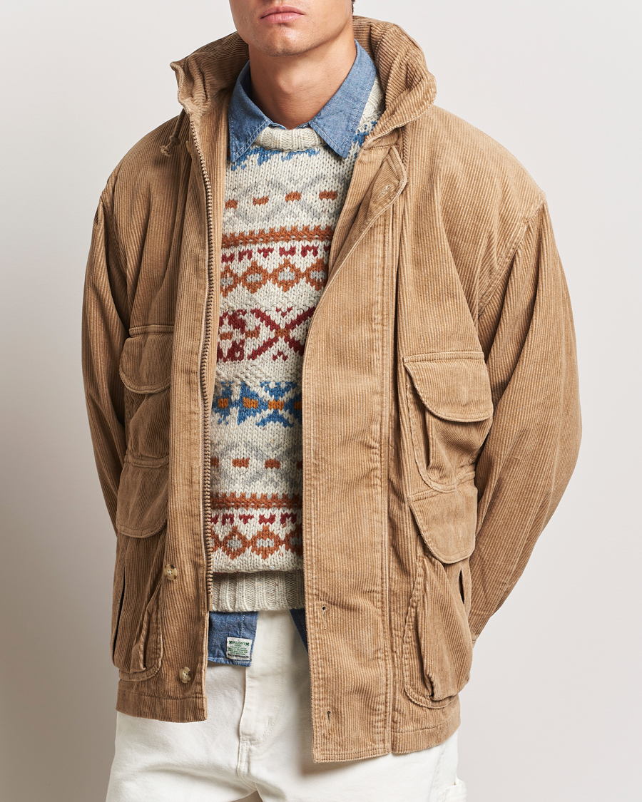 Herre |  | BEAMS PLUS | Corduroy Field Coat Khaki