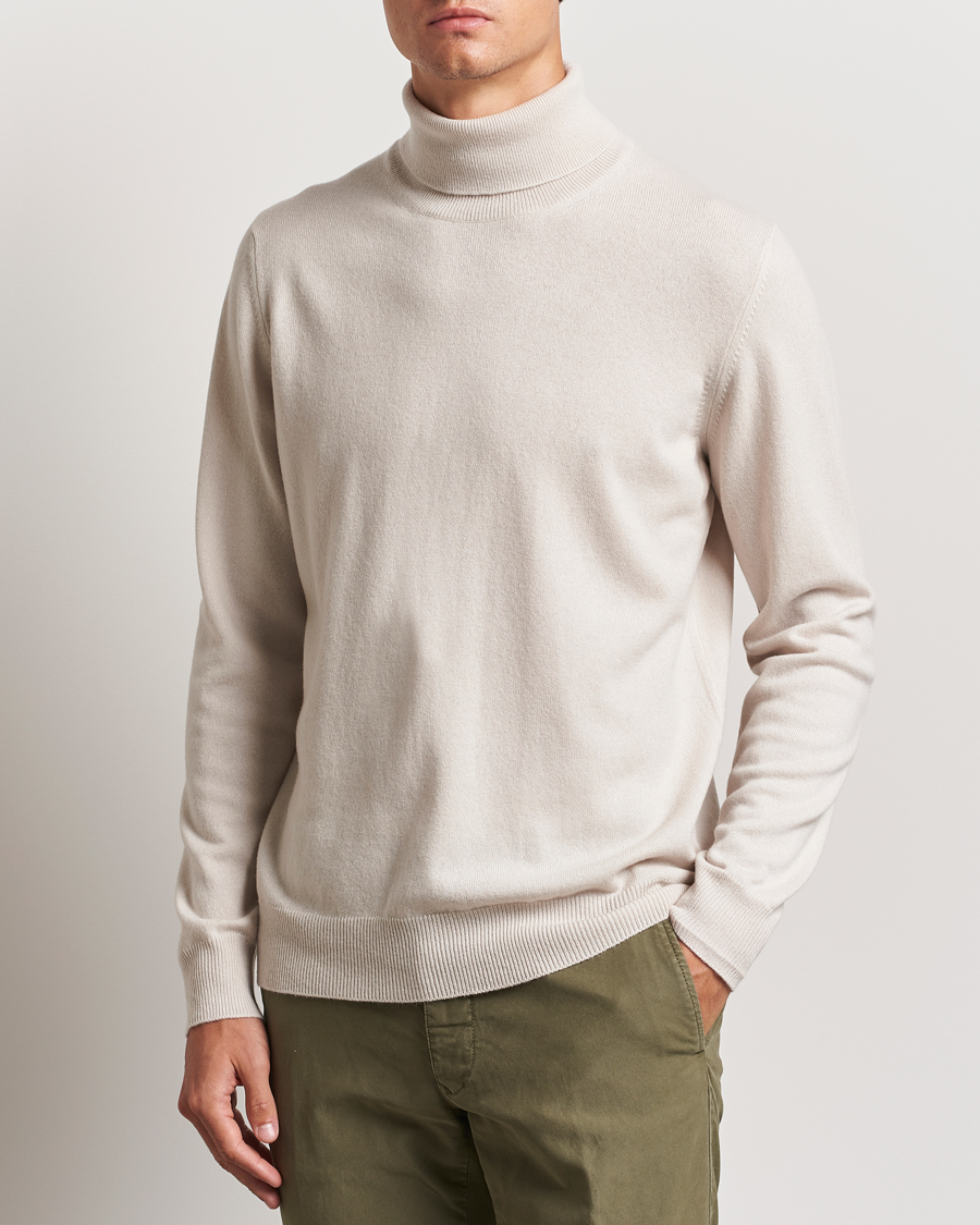 Herre |  | Gran Sasso | Wool/Cashmere Rollneck Cream