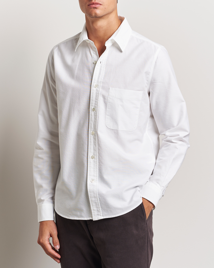 Herre |  | A Day\'s March | Mason Dyed Oxford Shirt White