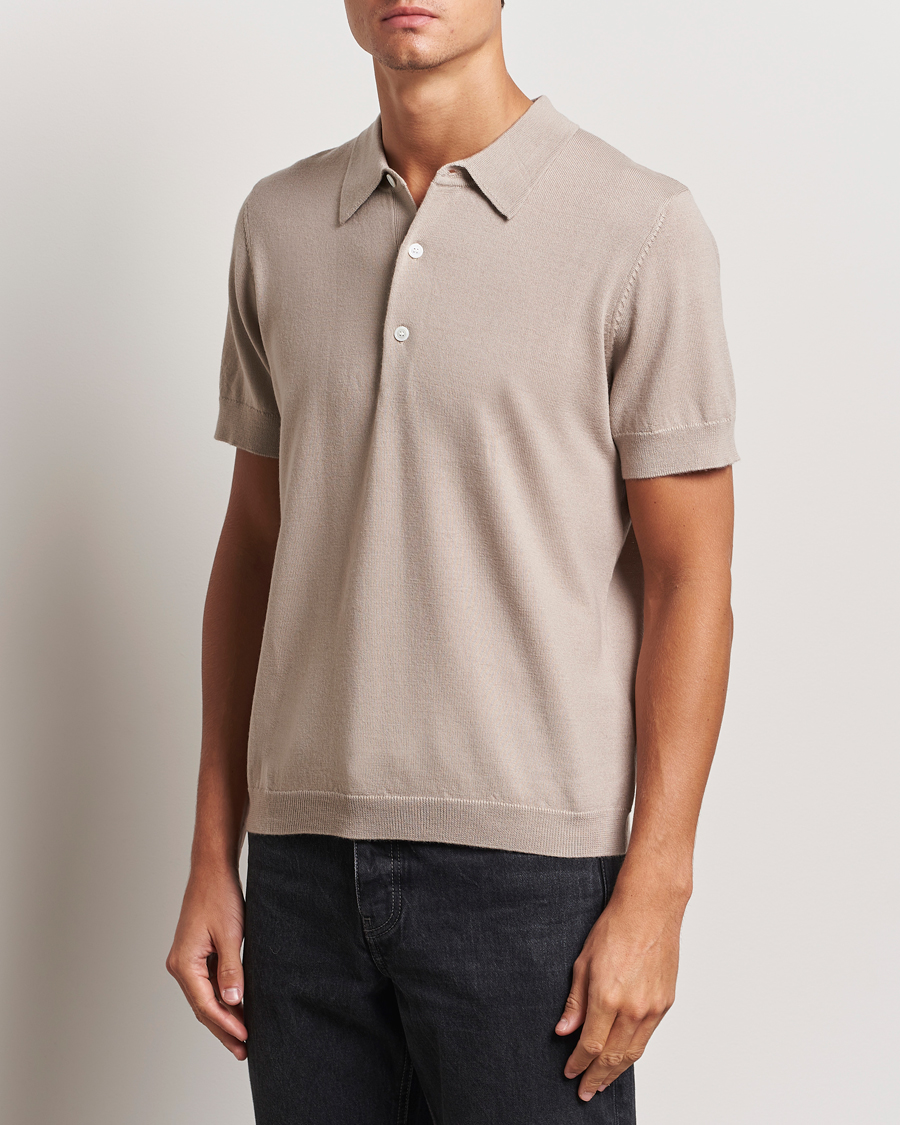 Herre |  | A Day\'s March | Rosehall Short Sleeve Merino Polo Dove