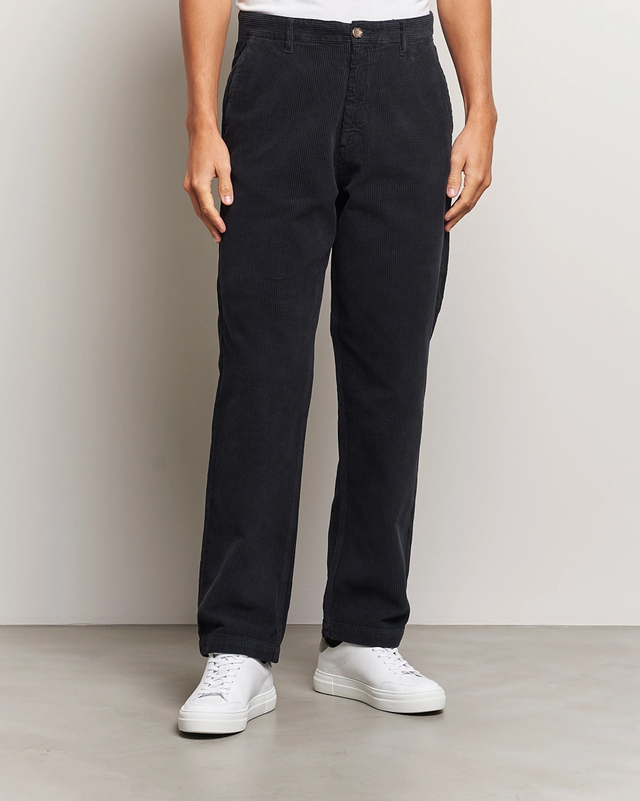 Herre |  | A Day\'s March | Redwood Corduroy Trousers Black