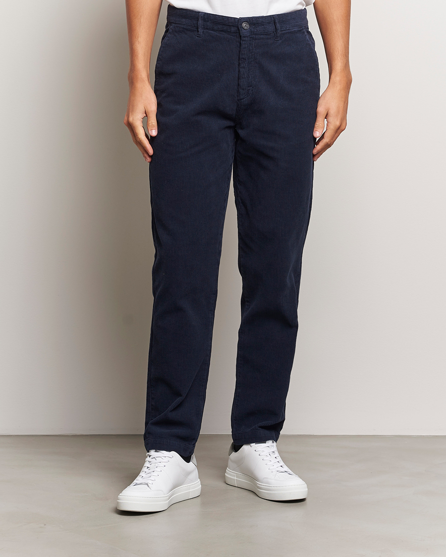 Herre | Cordfløyelsbukser | A Day\'s March | Miller Corduroy Trousers Navy