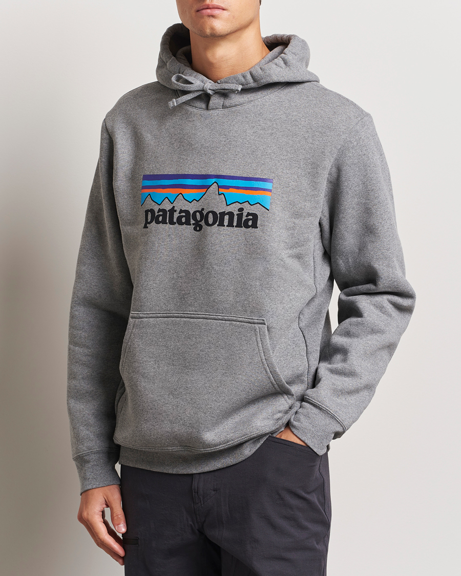 Herre |  | Patagonia | P-6 Logo Uprisal Hoody Gravel Heather