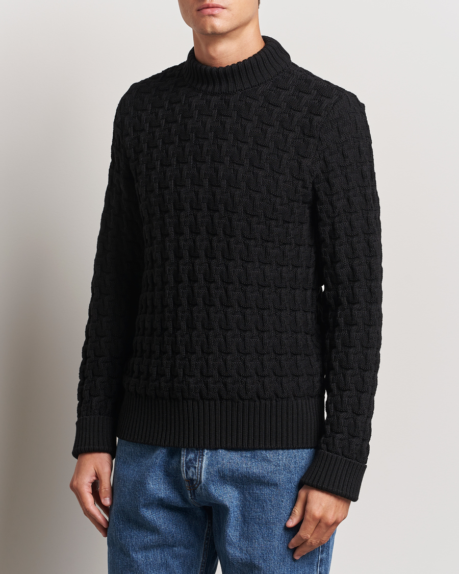 Herre |  | S.N.S. Herning | Stark Wool Cable Knit Sweater Black