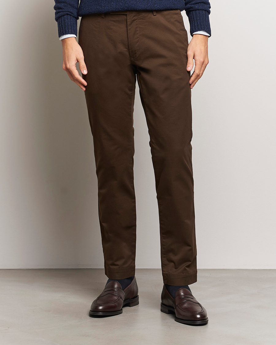 Herre |  | Polo Ralph Lauren | Slim Fit Stretch Chinos Dark Brown