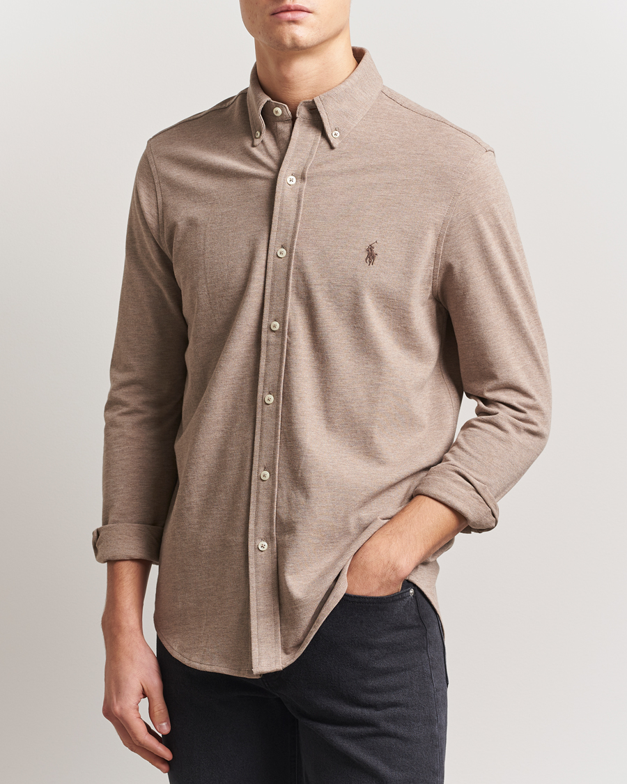 Herre | Skjorter | Polo Ralph Lauren | Featherweight Mesh Shirt Adirondack Heahter