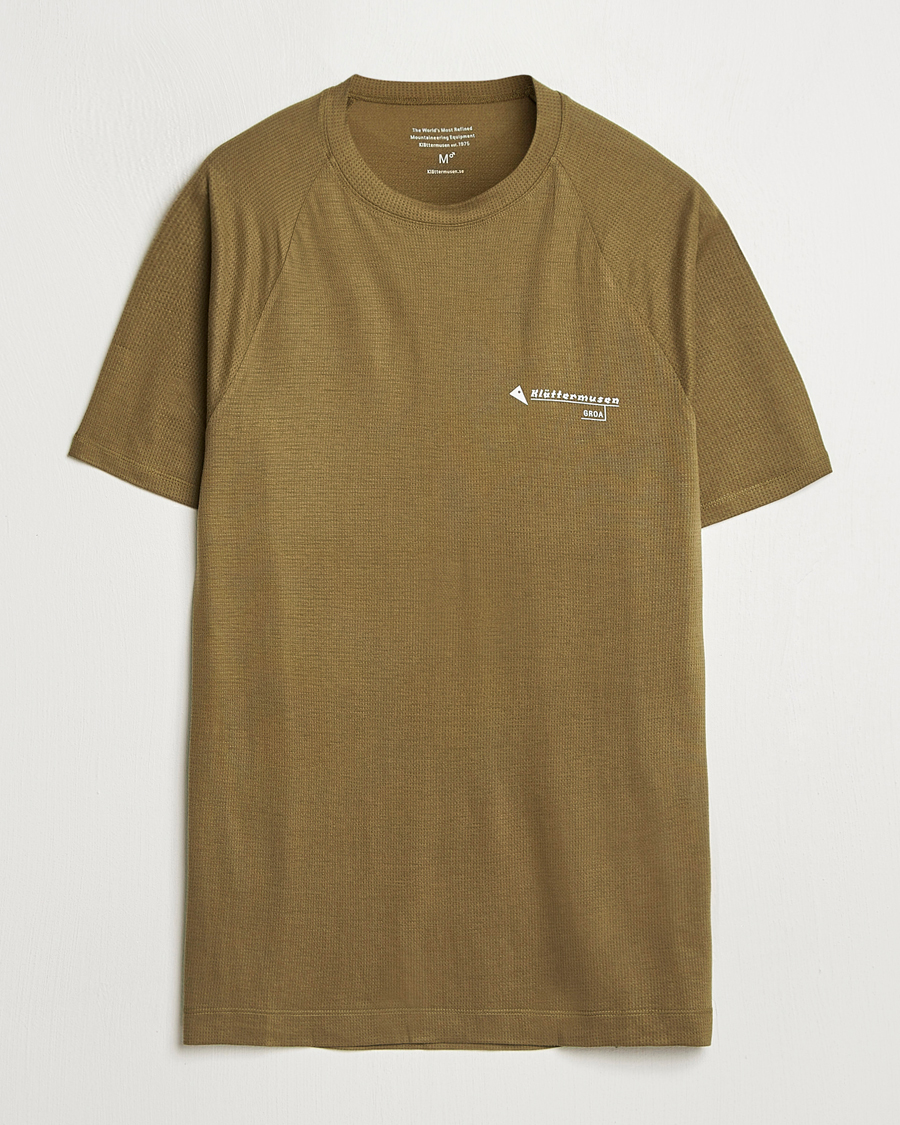Herre | T-Shirts | Klättermusen | Groa Short Sleeve T-Shirt Olive