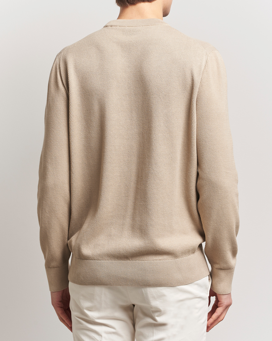 Herre | Gensere | BOSS BLACK | Ecaio Knitted Sweater Light Beige