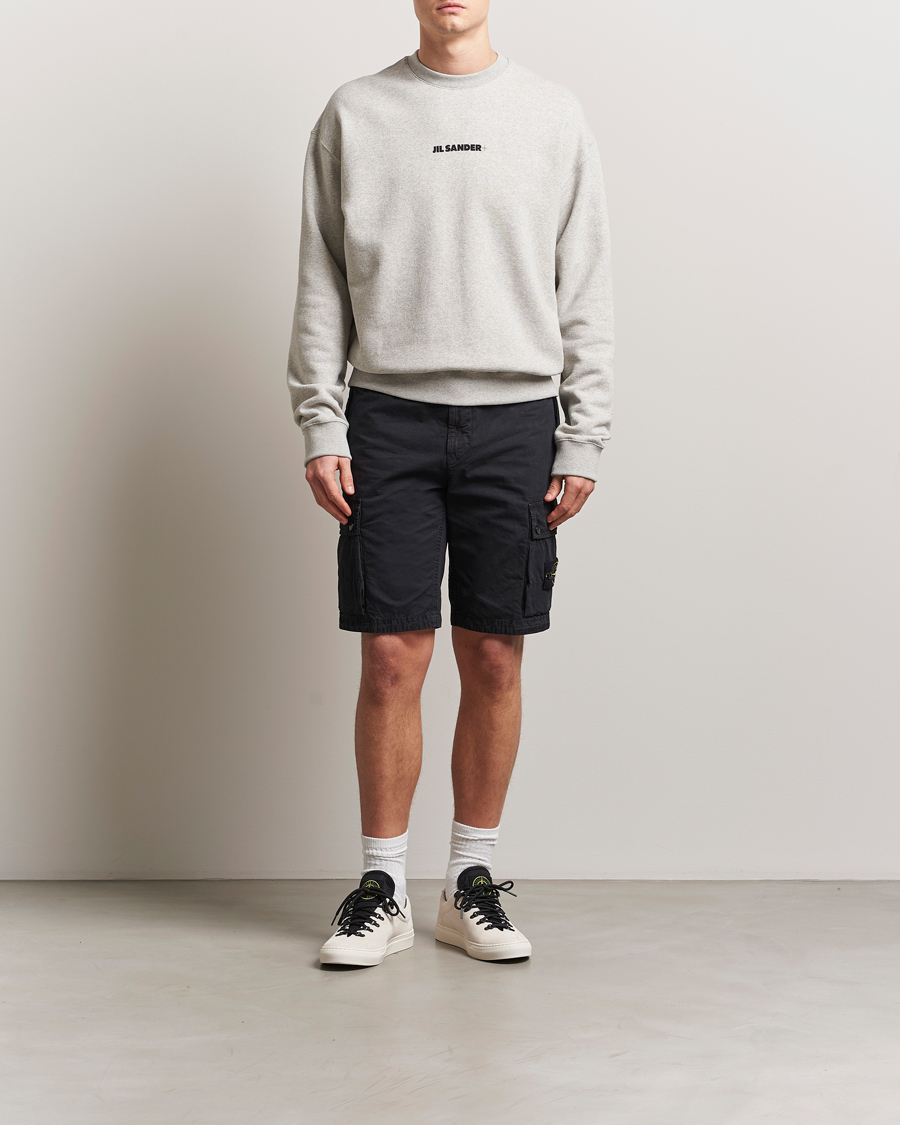 Herre | Shorts | Stone Island | Brushed Cotton Canvas Cargo Shorts Black