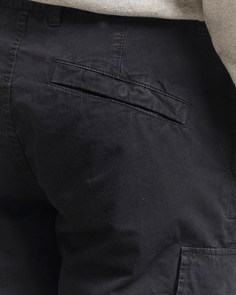 Herre | Shorts | Stone Island | Brushed Cotton Canvas Cargo Shorts Black