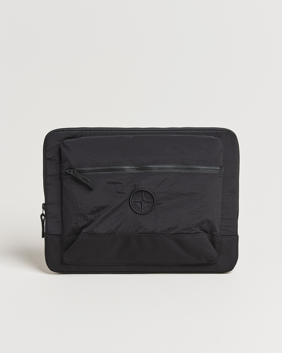 Herre | Stone Island Nylon Metal Pouch Portfolio Black | Stone Island | Nylon Metal Pouch Portfolio Black