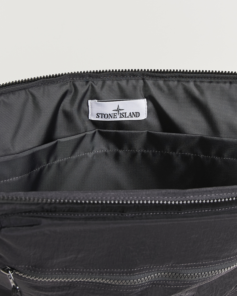 Herre | Stone Island Nylon Metal Pouch Portfolio Black | Stone Island | Nylon Metal Pouch Portfolio Black
