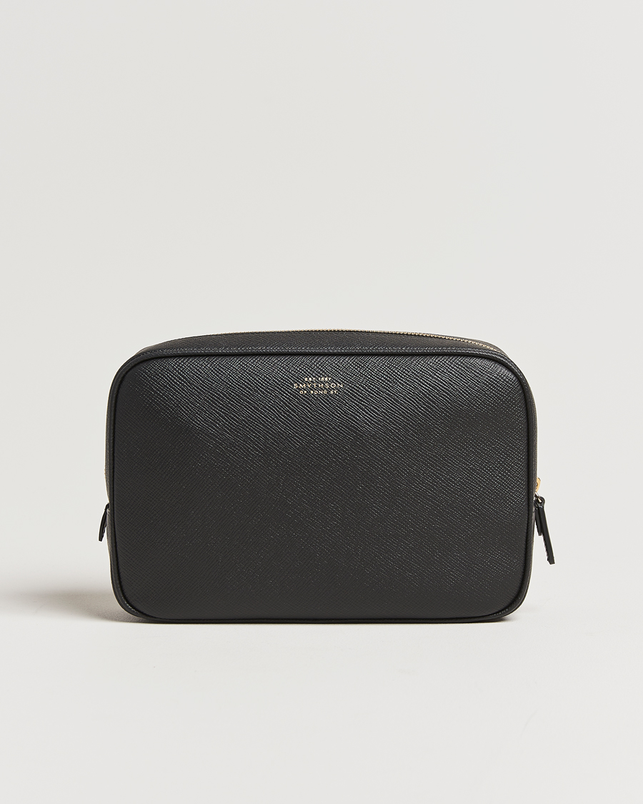Herre | Vesker | Smythson | Panama Organiser Tech Pouch Black