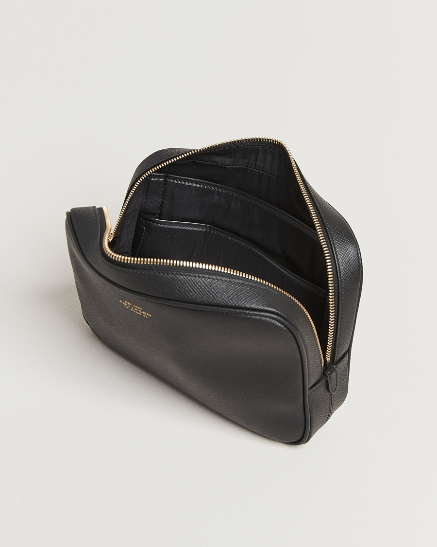 Herre | Vesker | Smythson | Panama Organiser Tech Pouch Black
