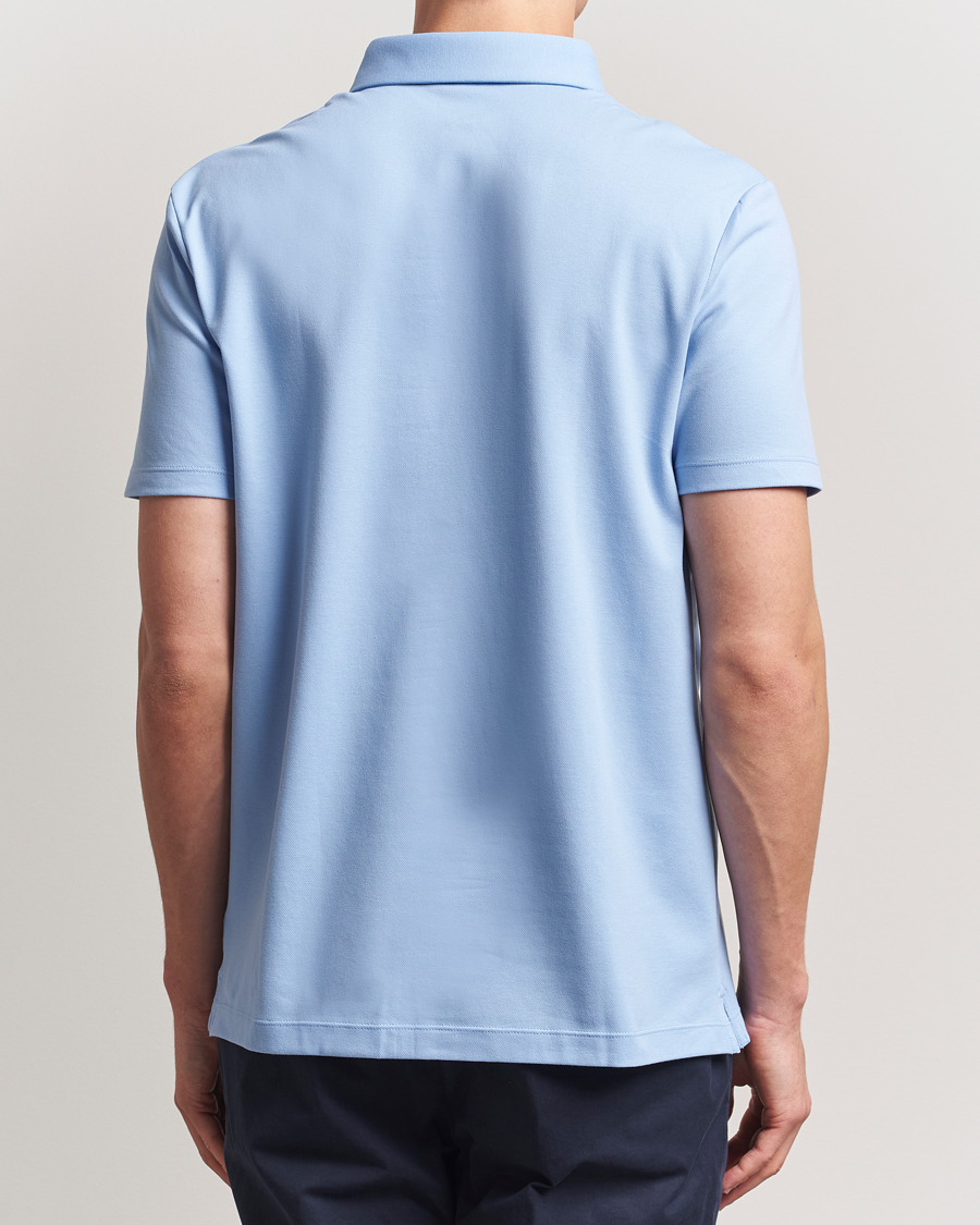 Herre | Pikéer | Charles Tyrwhitt | Short Sleeve Cotton Pique Polo Cornflower Blue