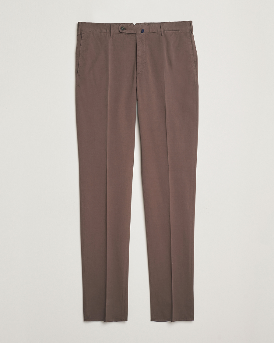 Herre | Bukser | Incotex | Regular Fit Comfort Chinos Brown