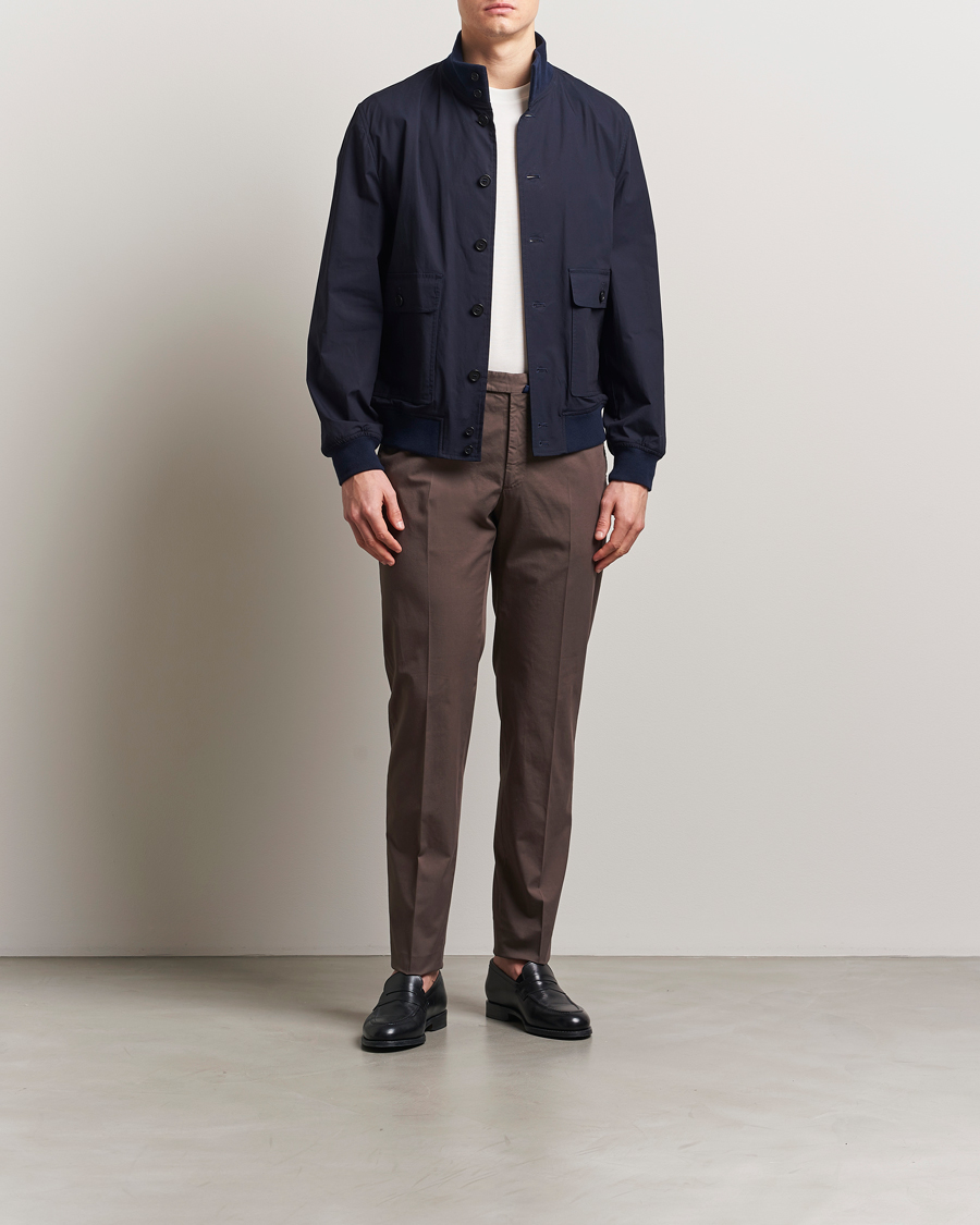 Herre | Bukser | Incotex | Regular Fit Comfort Chinos Brown