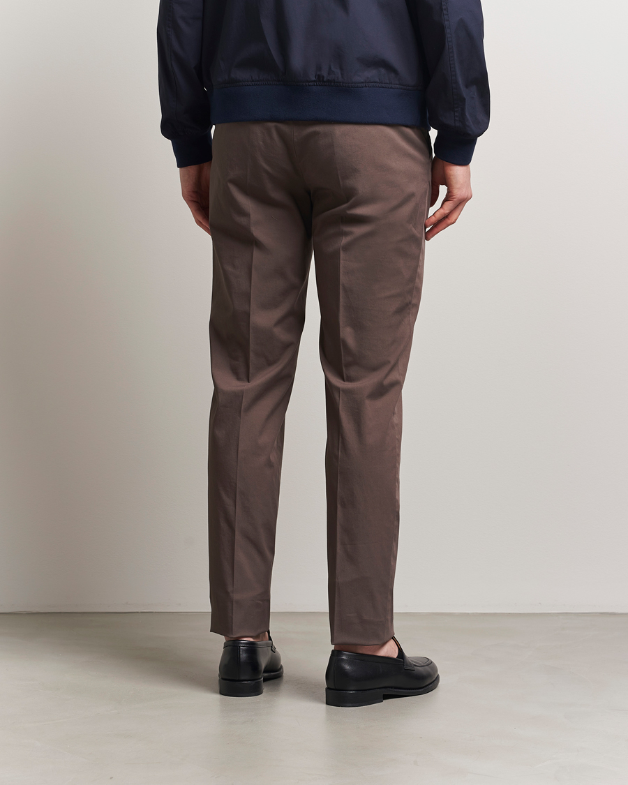 Herre | Bukser | Incotex | Regular Fit Comfort Chinos Brown