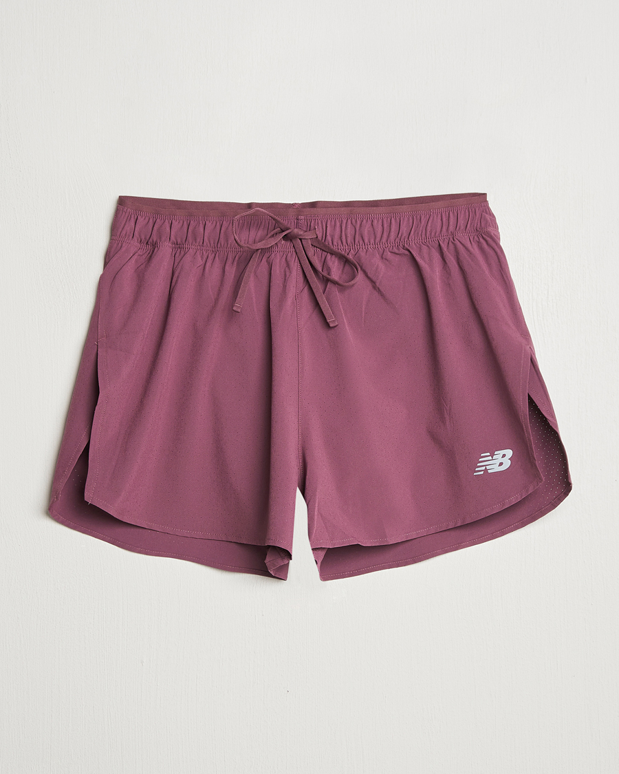 Herre | Shorts | New Balance Running | Split Shorts Faded Plum