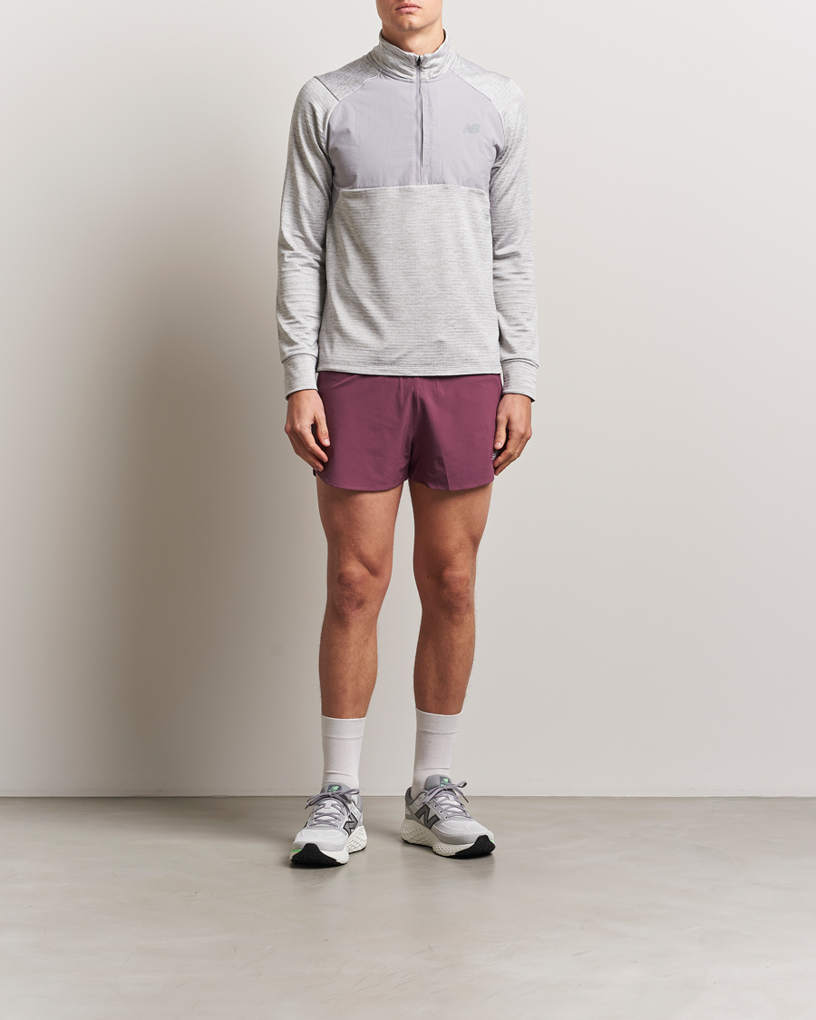 Herre | Shorts | New Balance Running | Split Shorts Faded Plum
