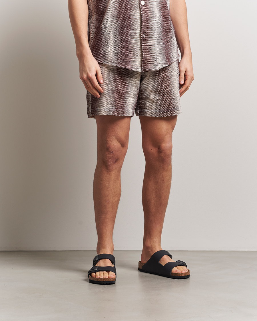 Herre | Shorts | OAS | Cotton Net Shorts Merlot Echo