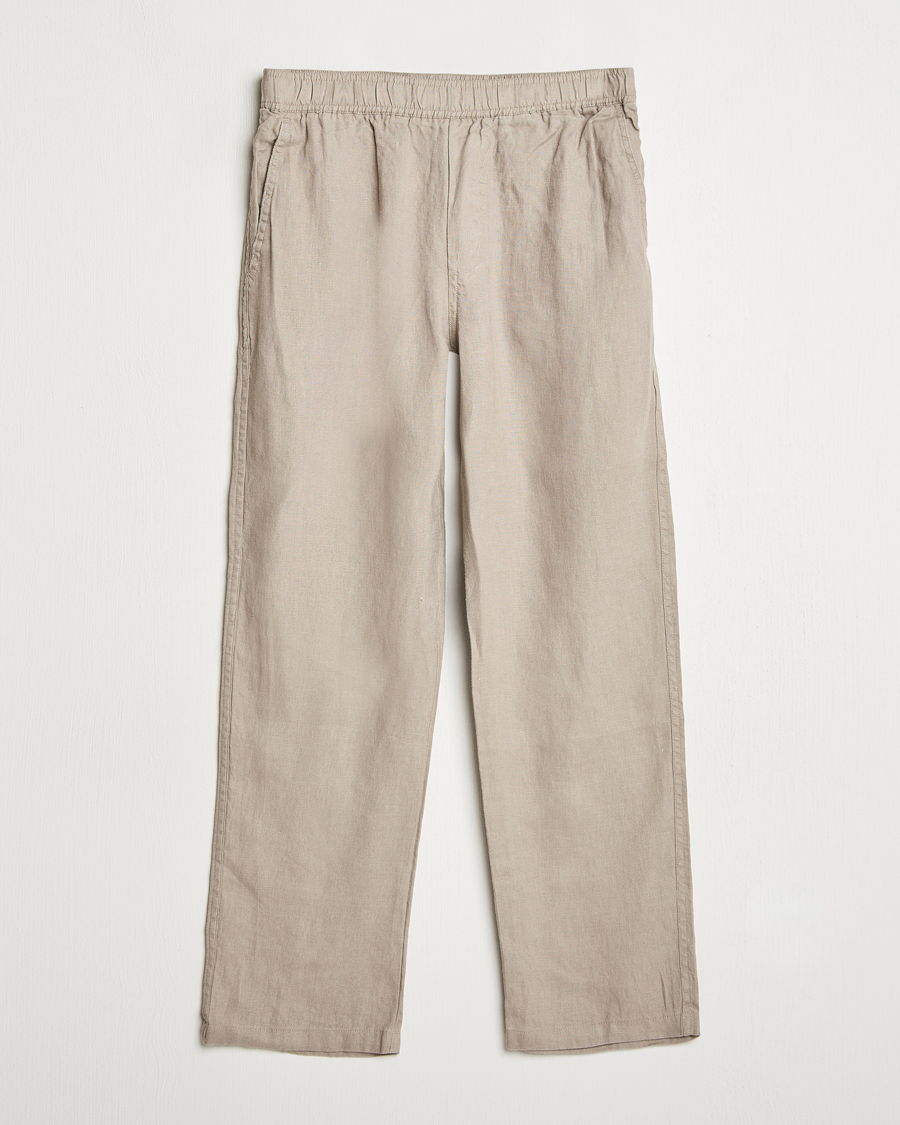 Herre | Bukser | Samsøe Samsøe | Jabari Linen Drawstring Trousers Greige