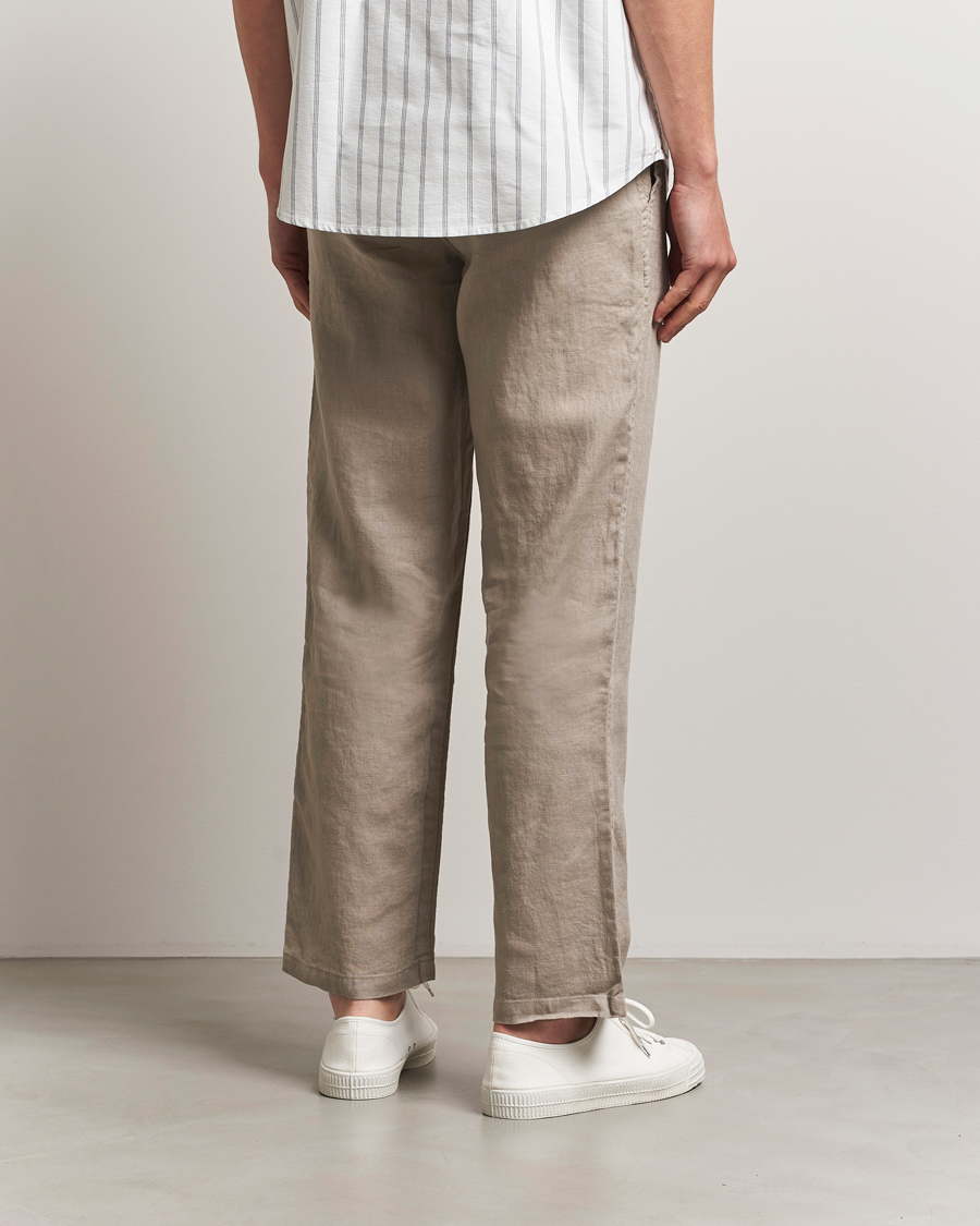 Herre | Bukser | Samsøe Samsøe | Jabari Linen Drawstring Trousers Greige