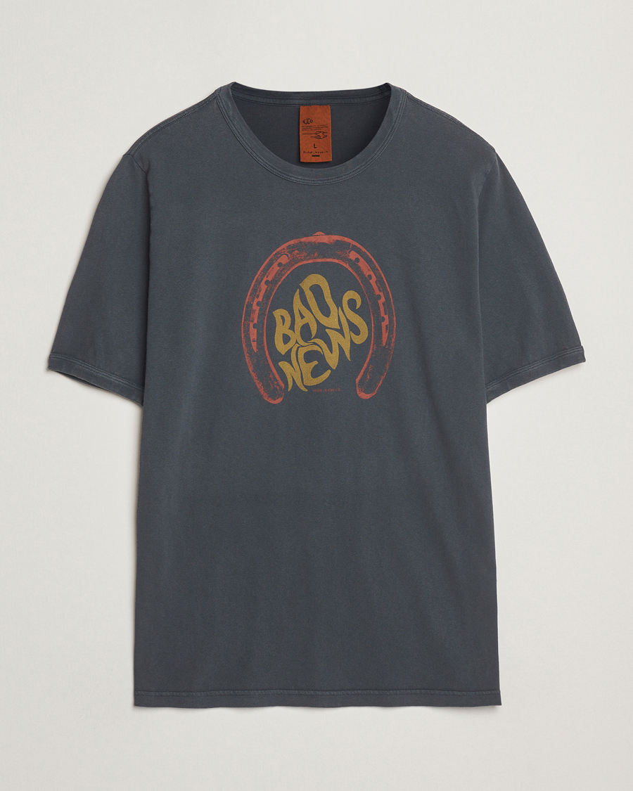 Herre | T-Shirts | Nudie Jeans | Ricky Bad News T-Shirt Antracite