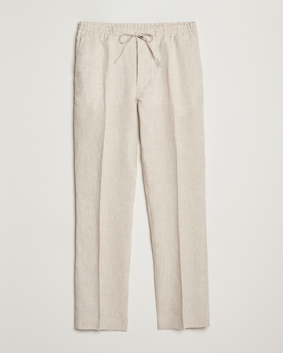Herre | Bukser | J.Lindeberg | Soren Drape Linen Pants Moonbeam