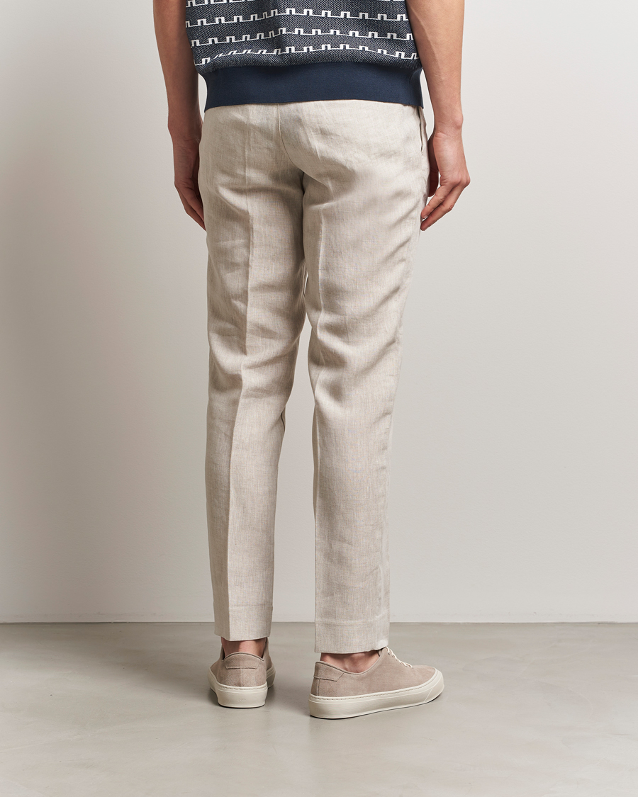 Herre | Bukser | J.Lindeberg | Soren Drape Linen Pants Moonbeam