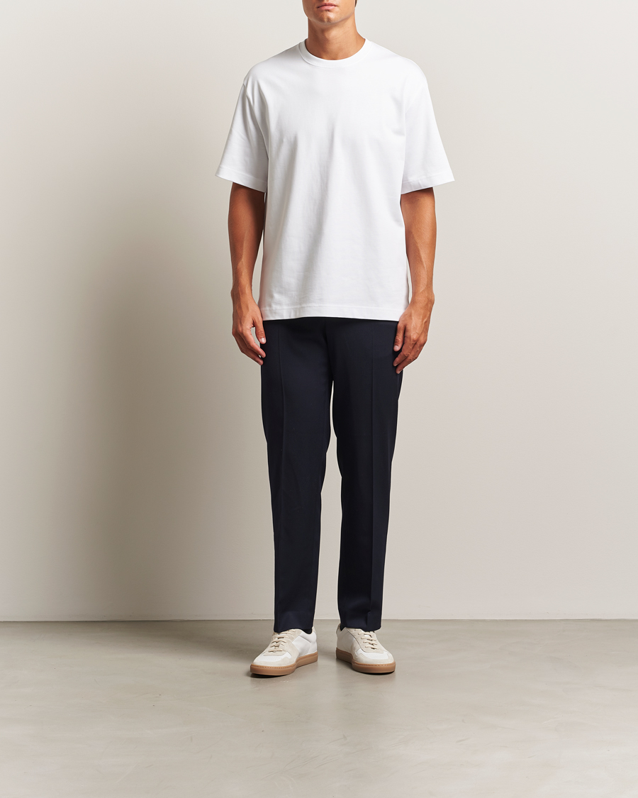 Herre | T-Shirts | Filippa K | Heavy Cotton Crew Neck T-Shirt White