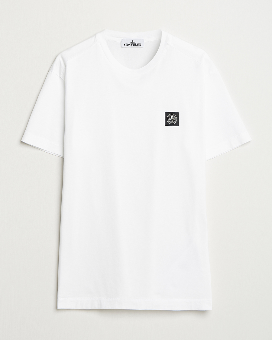 Herre | T-Shirts | Stone Island | Garment Dyed Cotton Jersey T-Shirt White