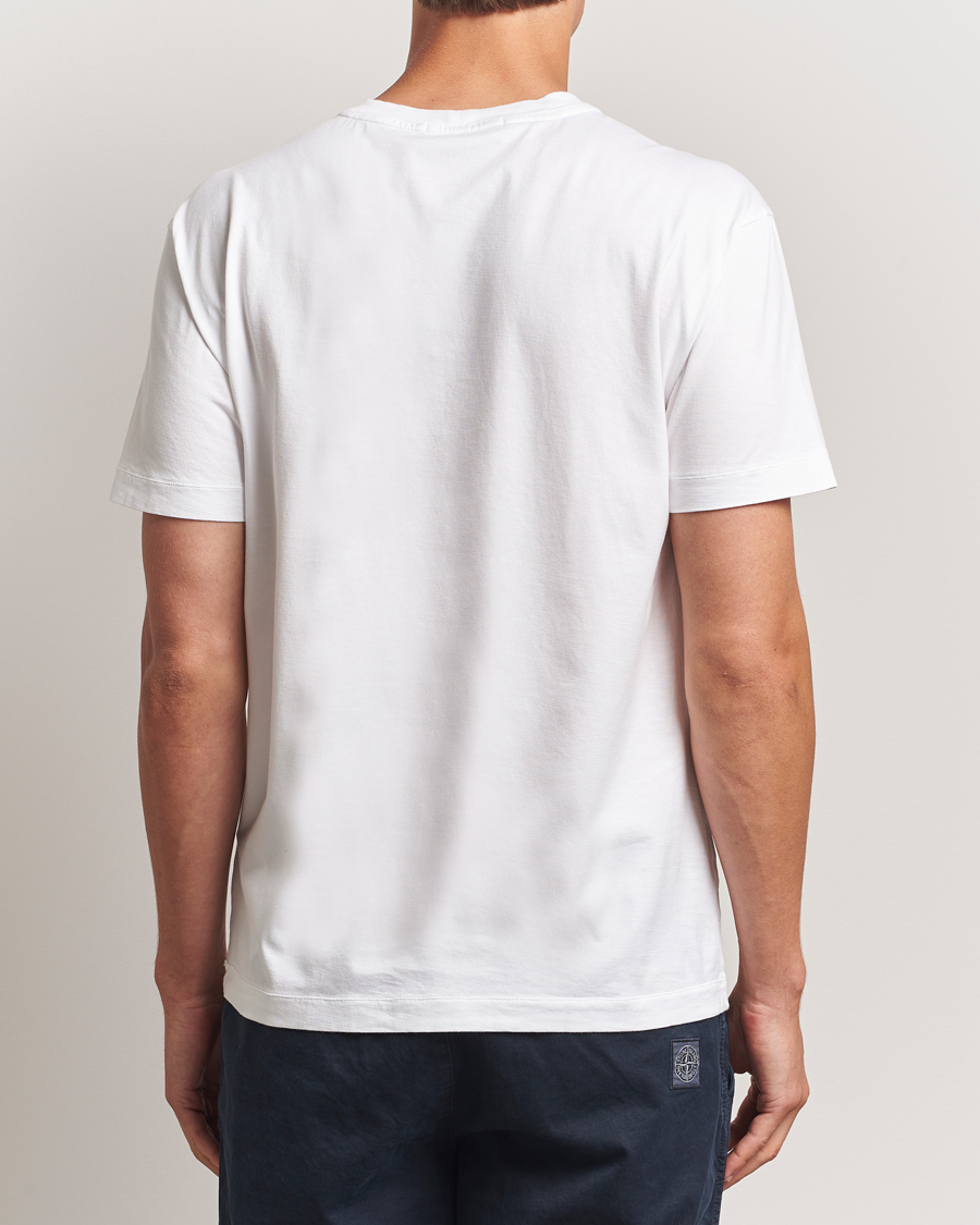 Herre | T-Shirts | Stone Island | Garment Dyed Cotton Jersey T-Shirt White