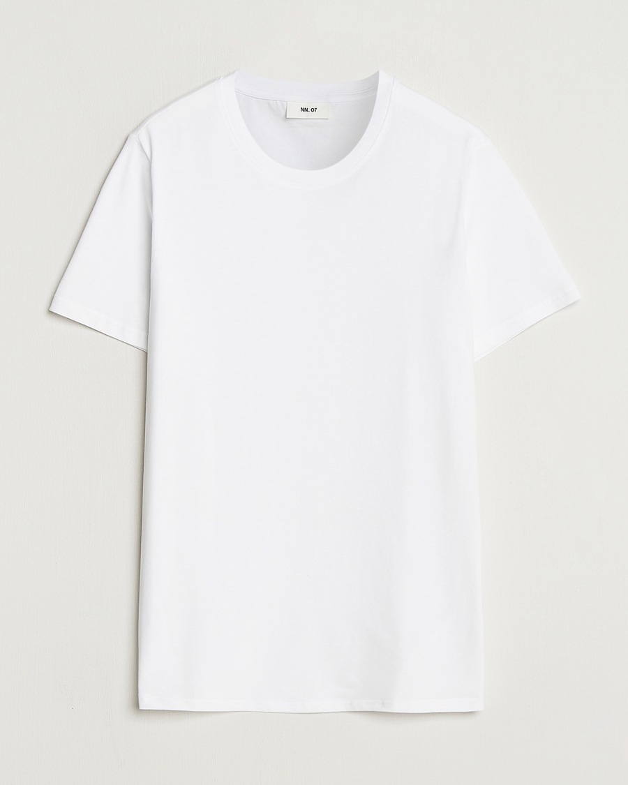 Herre | T-Shirts | NN07 | Percy Crew Neck T-Shirt White