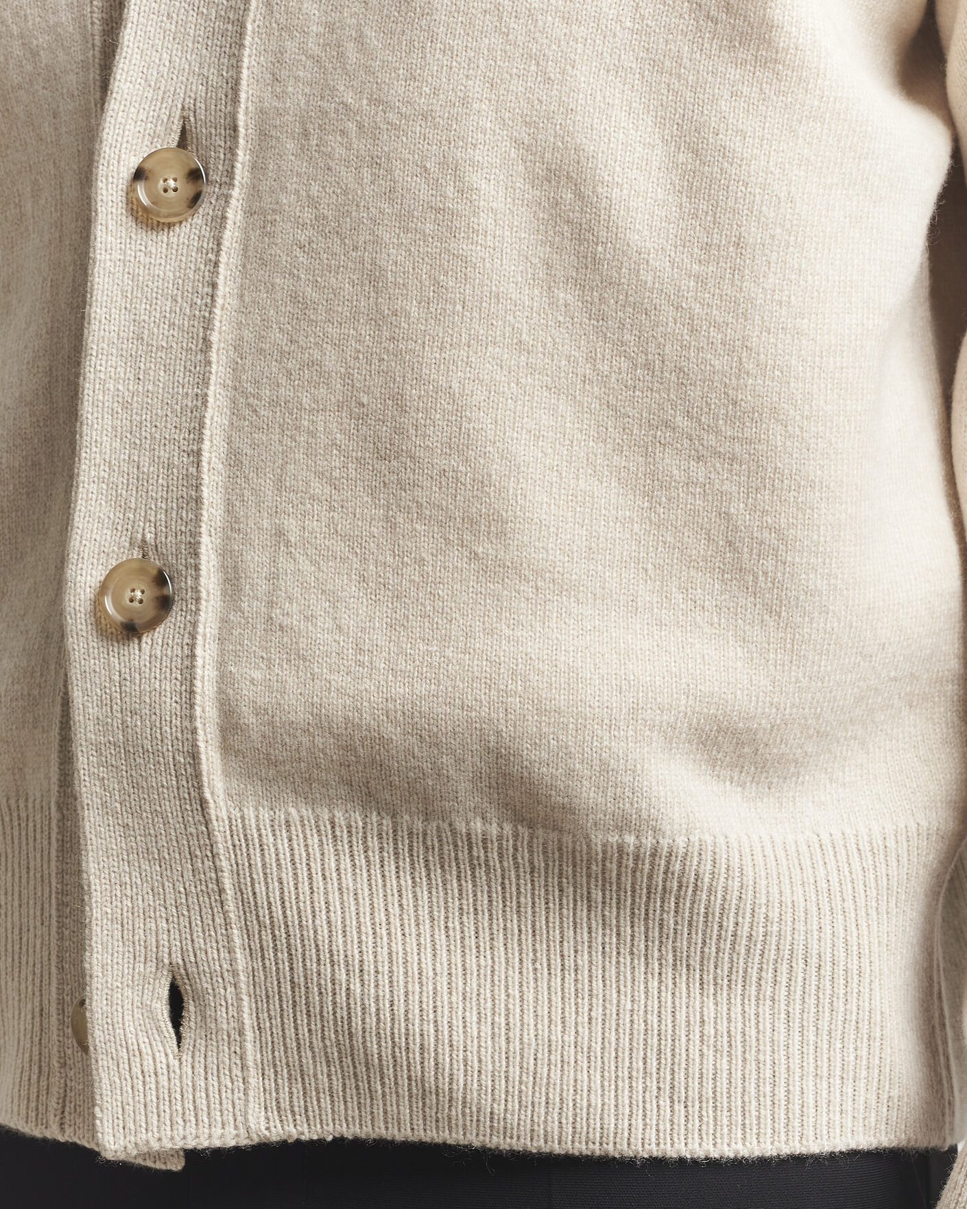 Herre | Gensere | BOSS BLACK | Ucone Wool Knitted Cardigan Open White