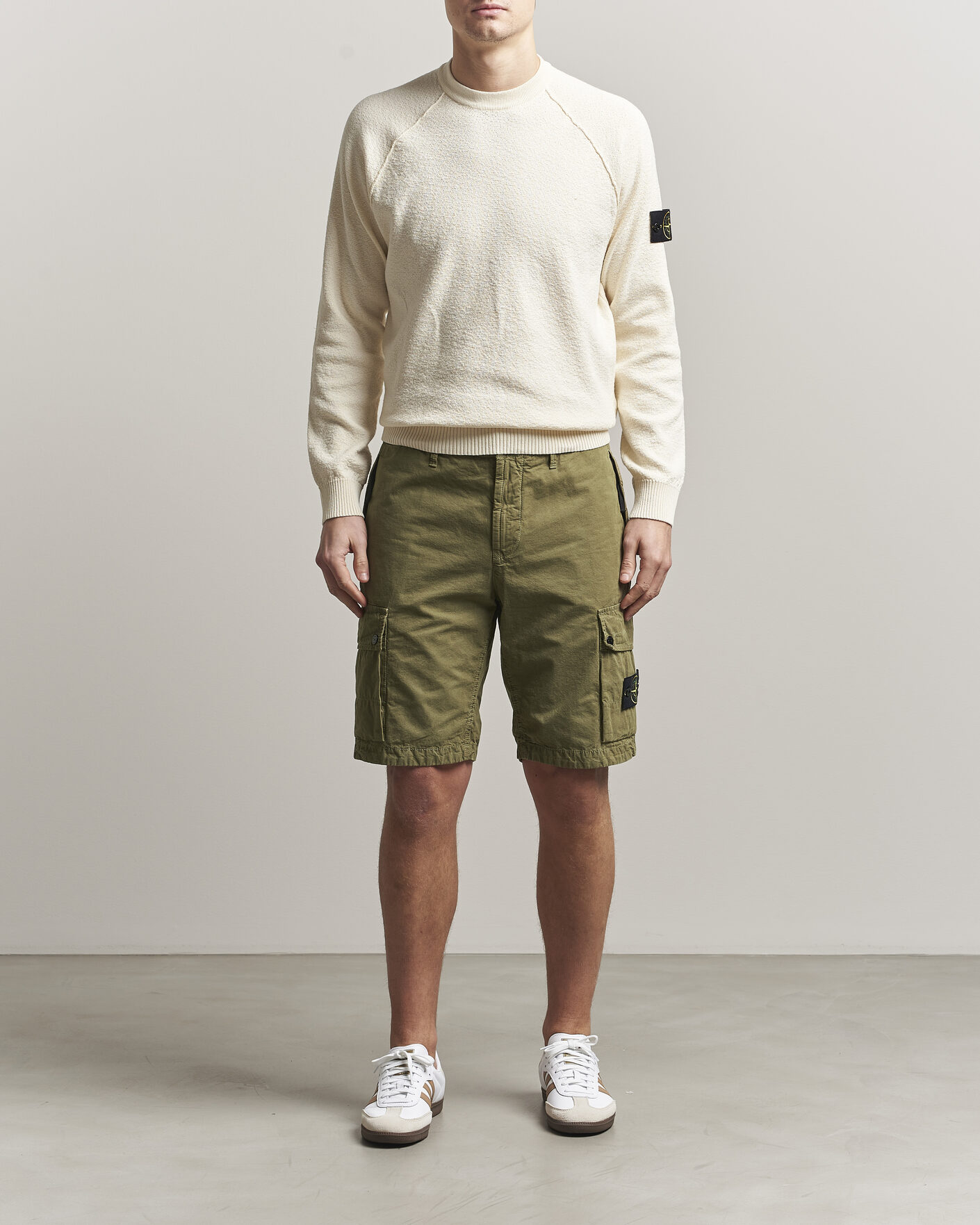 Herre | Gensere | Stone Island | Raw Hand Organic Cotton Crewneck Ivory