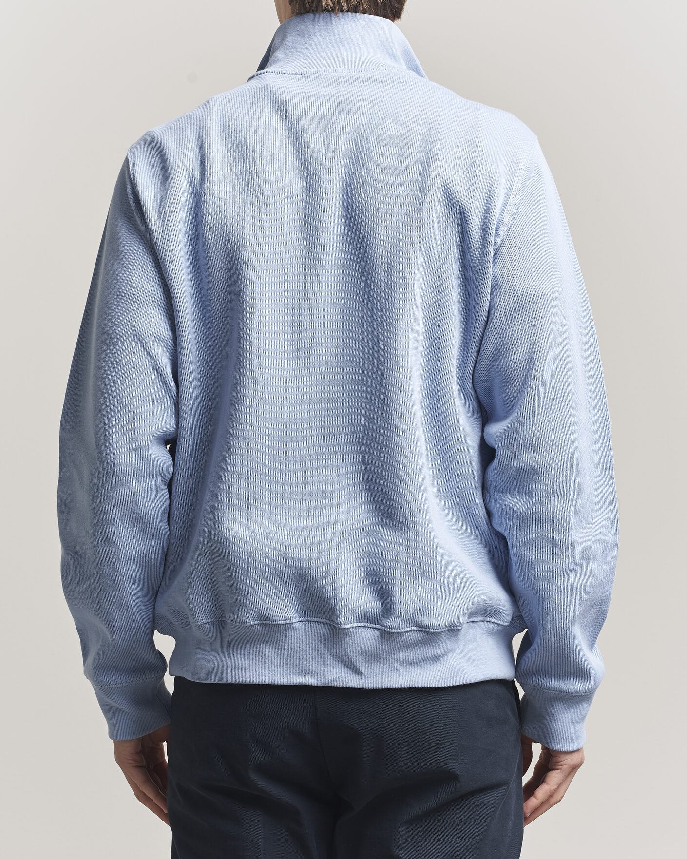 Herre | Gensere | Lacoste | Rib Interlock Half Zip Aphylla Blue