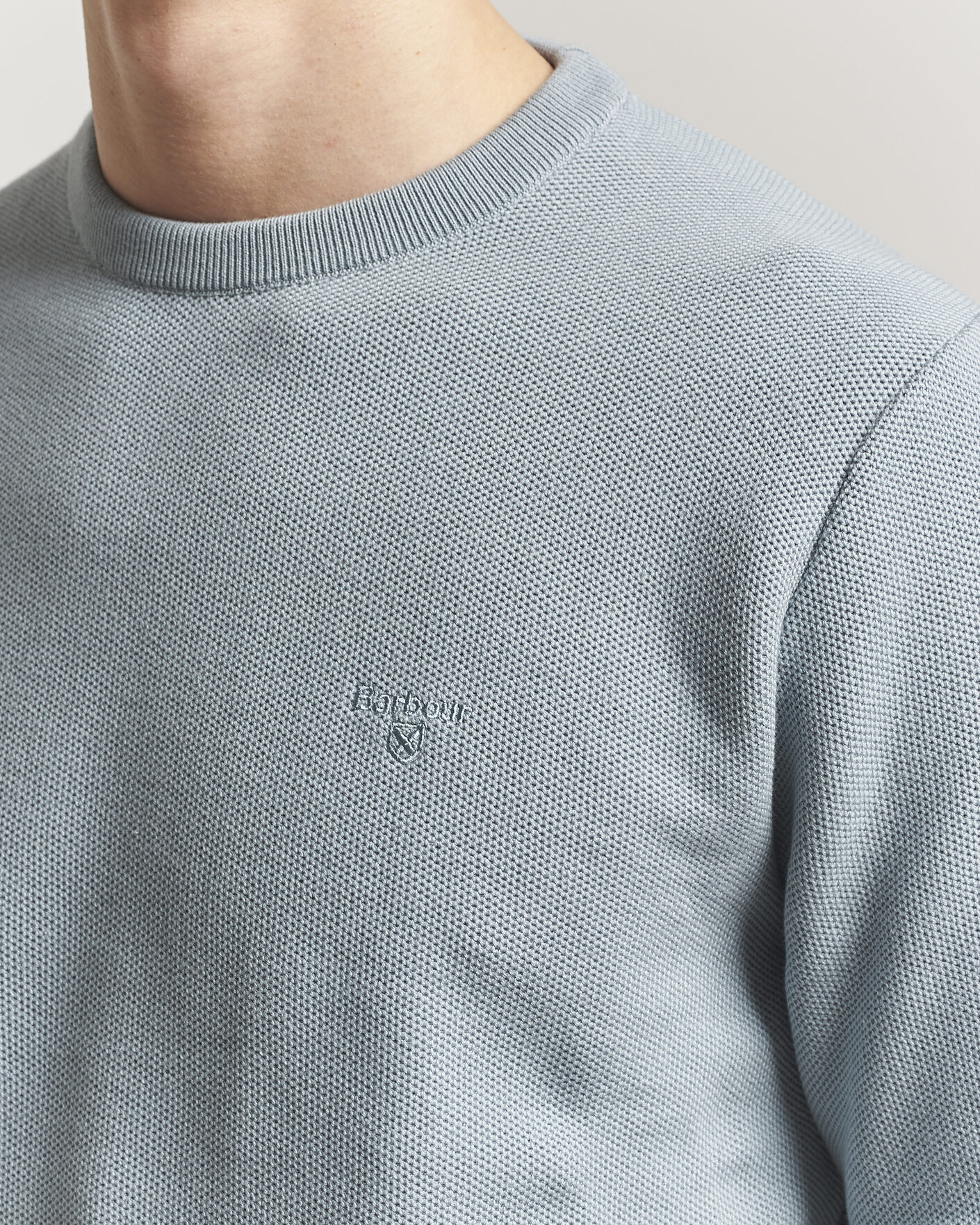 Herre | Gensere | Barbour Lifestyle | Honeycomb Crew Neck Slate